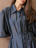 Stylish, sexy, versatile lapel dress for commuting_CWDMD02101