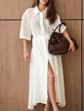 Stylish, sexy, versatile lapel dress for commuting_CWDMD02101