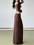 French-style elegant slim-fit dress for women_CWDMD02150