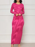 Irregular Print Slim Fit Bodycon Dress_CWDMD02279