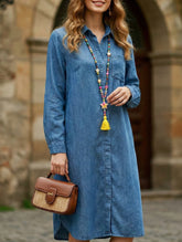 Plus Size Women's Denim Casual Dress_CWDMD02341