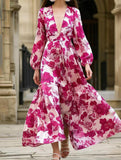 Boho Printed Long Sleeve Maxi Dress_CWDMD02397