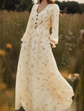 Floral Loose Casual Maxi Dress