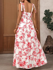 Boho Print Cami Flowy Maxi Dress
