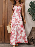 Boho Print Cami Flowy Maxi Dress