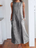 Stripe Sleeveless Bodycon Dress