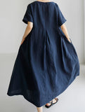 Cotton Loose Flowy Maxi Dress_CWDMD02892