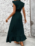 Waist Fit Casual Maxi Vacation Dress_CWDMD02893