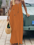 Backless Cami Lounge Maxi Dress_CWDMD02897