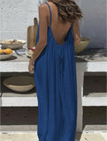 Backless Cami Lounge Maxi Dress_CWDMD02897