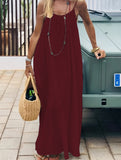 Backless Cami Lounge Maxi Dress_CWDMD02897