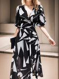 V Neck Cinched Waist Maxi Dress_CWDMD02904