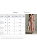 V Neck Stripe Printed Maxi Dress
