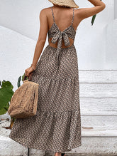 HANGING STRAP PRINTED DRESS_CWDMD1509