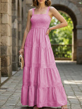 Retro style striped Maxi Dresses