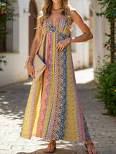 V-Neck Halter Printed Dress ??Chic Summer Essential