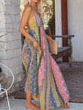V-Neck Halter Printed Dress ??Chic Summer Essential