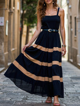 HALTER HALTER LONG DRESS WITH BELT