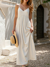 Halter Neck Loose Fit Cotton Linen Blend Dress ??Lightweight & Breathable Summer Dress