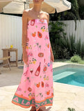 Women's Ethos Linen Blend Dress – Casual Holiday Beach Style
