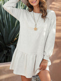 Long-sleeved sweatshirt dress
