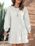 Long-sleeved sweatshirt dress