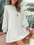 Long-sleeved sweatshirt dress