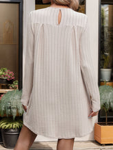 Pleated patchwork dress