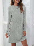 Loose casual round neck short dress
