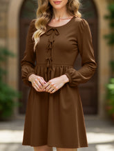 Stylish and comfortable lace-up dress