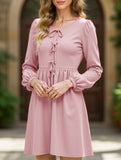 Stylish and comfortable lace-up dress