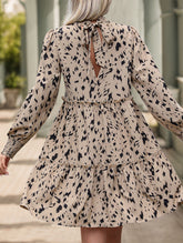 New floral print long-sleeved dress