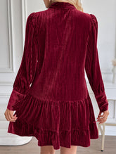 Retro hot sale velvet short dress