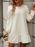 Spliced Casual Sweatshirt Dress