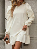 Spliced Casual Sweatshirt Dress