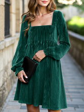 Loose square neck halter dress