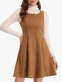 Retro slim pleated dress