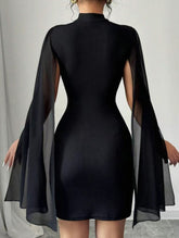 Slim-fit long-sleeved bodycon dress