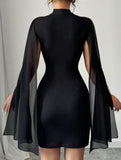 Slim-fit long-sleeved bodycon dress