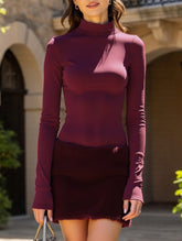 Sexy bodycon skirt with patchwork design