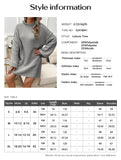 Casual loose long-sleeved sweater dress