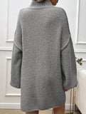 Casual loose long-sleeved sweater dress