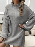 Casual loose long-sleeved sweater dress