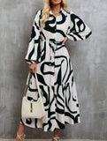 Fashionable singlebreasted longsleeved dress for women_CWDSD11294