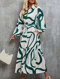 Fashionable singlebreasted longsleeved dress for women_CWDSD11294