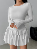 Slim-fit, flattering long-sleeved dress for women_CWDSD11332