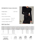 Slim Fit Bodycon Mini Dress with Ruffle Sleeves_CWDSD11446