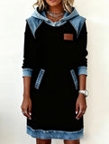 Color-blocked sexy waist-cinching dress for women_CWDSD11524