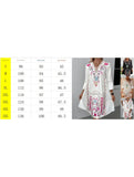 V Neck Lace Patch Print Dress