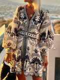 Printed Beach Mini Dress